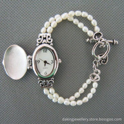 Freshwater Pearl Watch, Pearl Wristwatch (WH111)